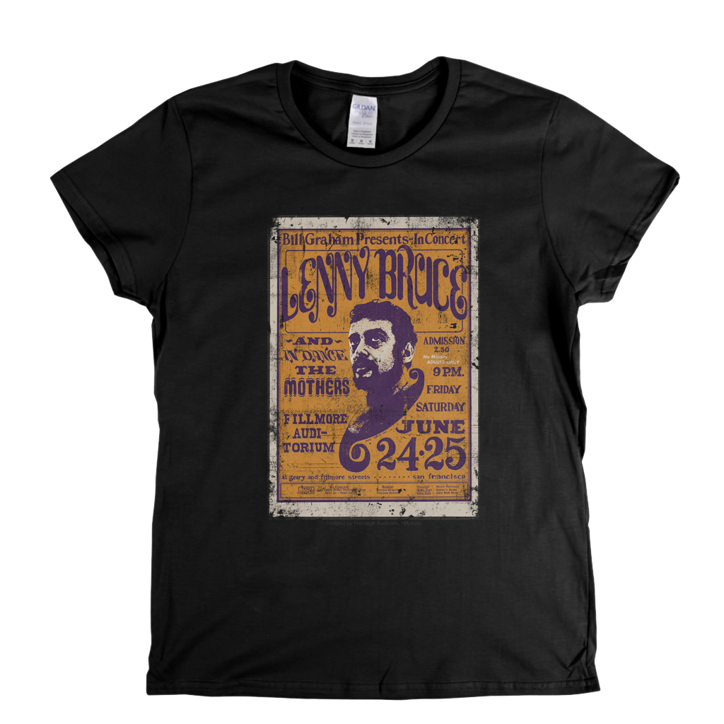 Lenny Bruce Fillmore Poster Womens T-Shirt
