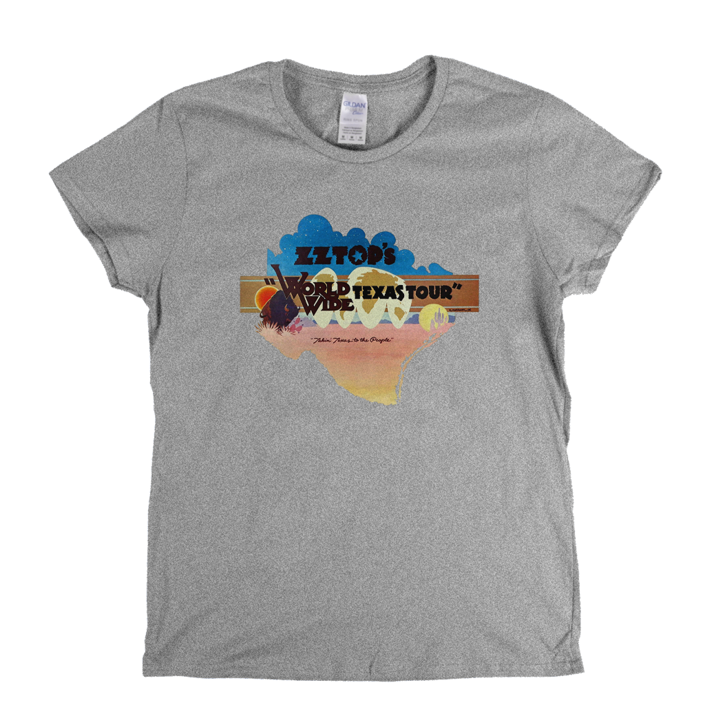 Zz Tops World Wide Texas Tour Womens T-Shirt