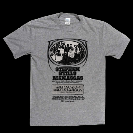 Steven Stills Manassas Gig Poster T-Shirt