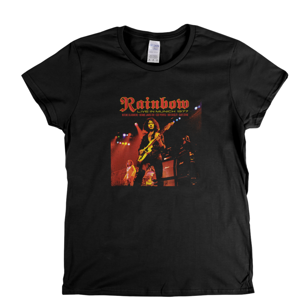 Rainbow Live In Munich 1977 Womens T-Shirt