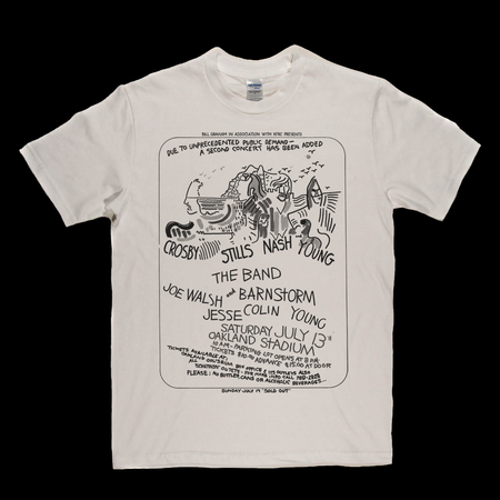 CSNY Day On The Green 1974 Poster T-Shirt