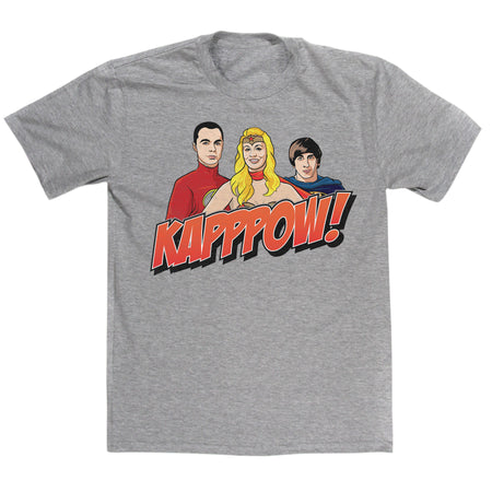 Kapppow Super Heroes T Shirt Inspired By Big Bang Theory