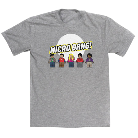 MicroBang Mashup T Shirt Inspired By Big Bang Theory & The Lego Movie