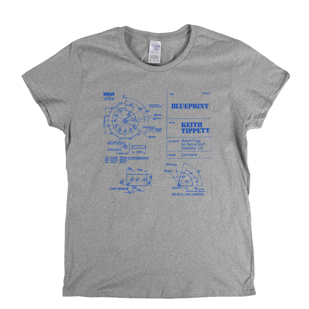 Keith Tippett Blueprint Womens T-Shirt
