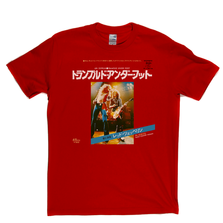 Led Zeppelin Trampled Under Foot Japanese Single T-Shirt