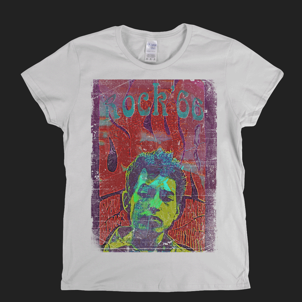 Bob Dylan Rock 66 Womens T-Shirt