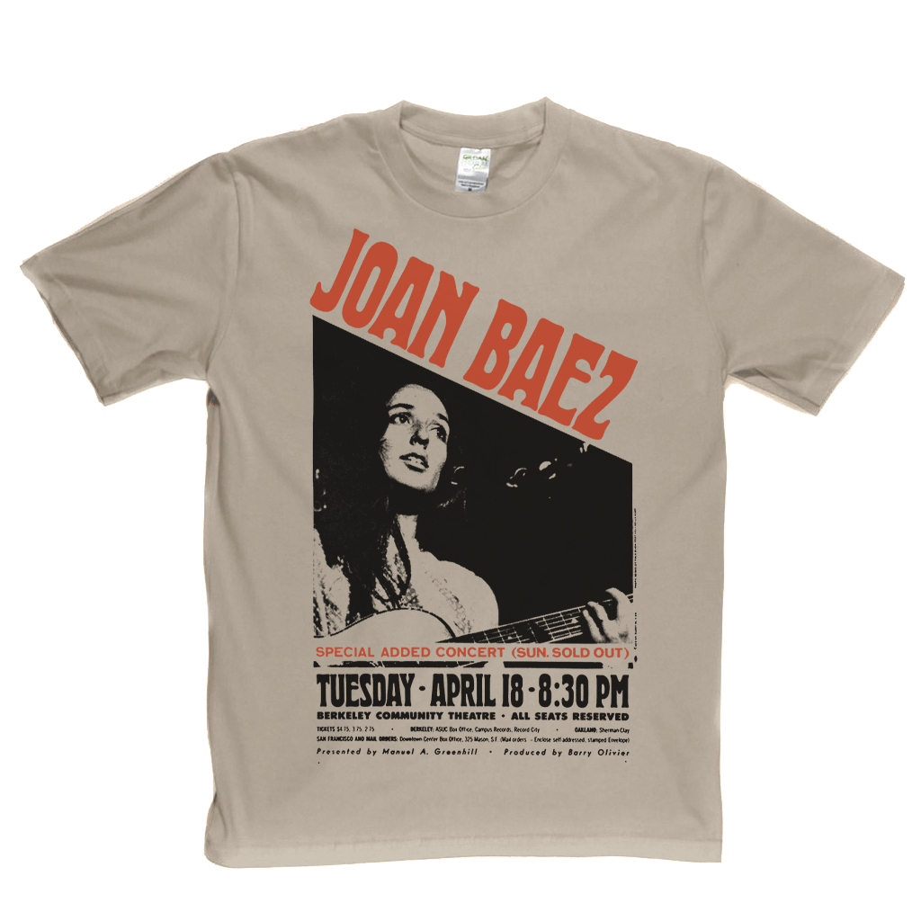 Joan Baez Concert Poster T-Shirt