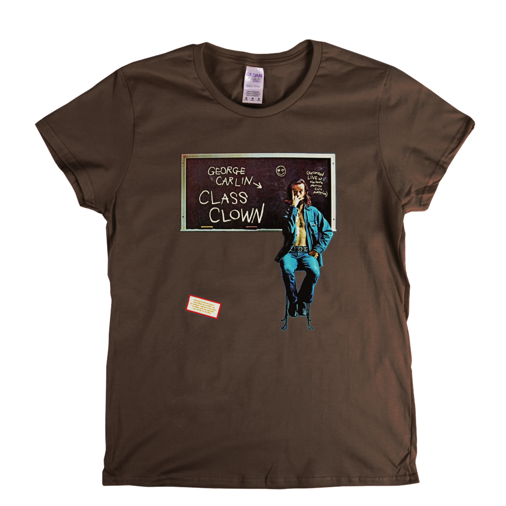 George Carlin Class Clown Womens T-Shirt