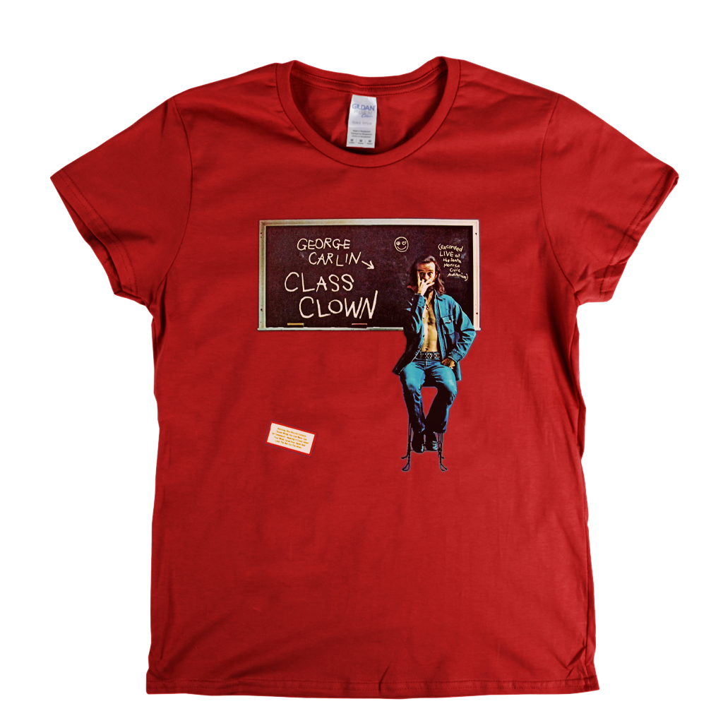 George Carlin Class Clown Womens T-Shirt