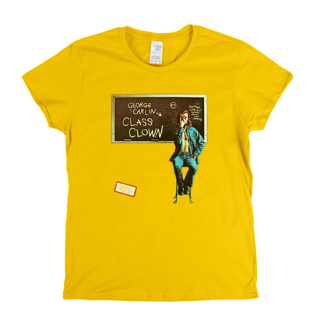 George Carlin Class Clown Womens T-Shirt