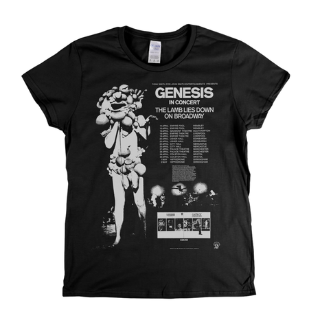 Genesis Lamb Lies Down Poster Womens T-Shirt