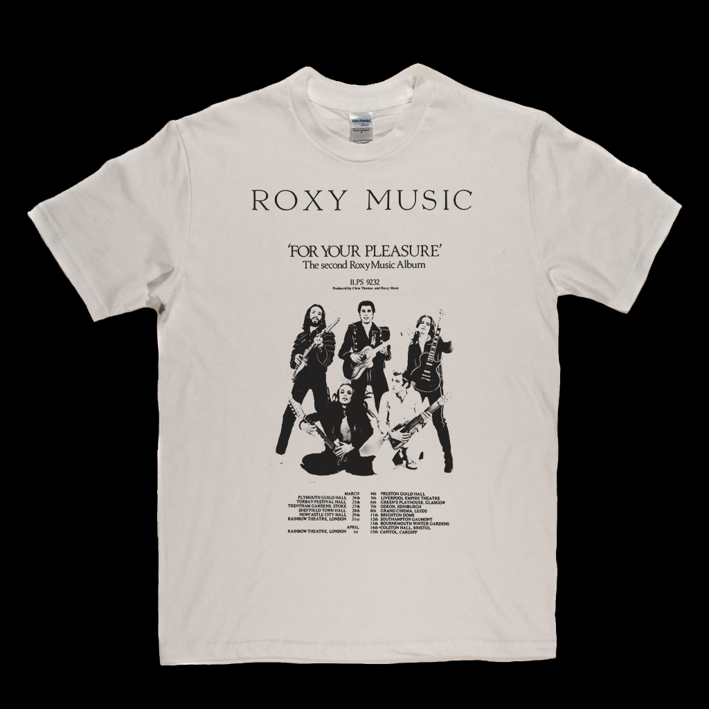 Viel Spaß mit Ihrem Einkauf! Roxy Music For Your Poster T-Shirt Pleasure
