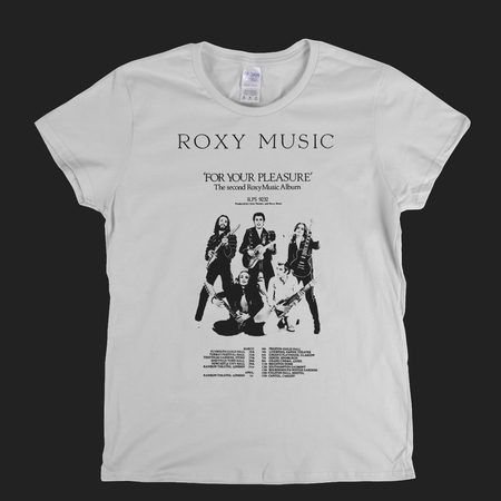 Roxy Music For Your Pleasure Poster Womens T-Shirt