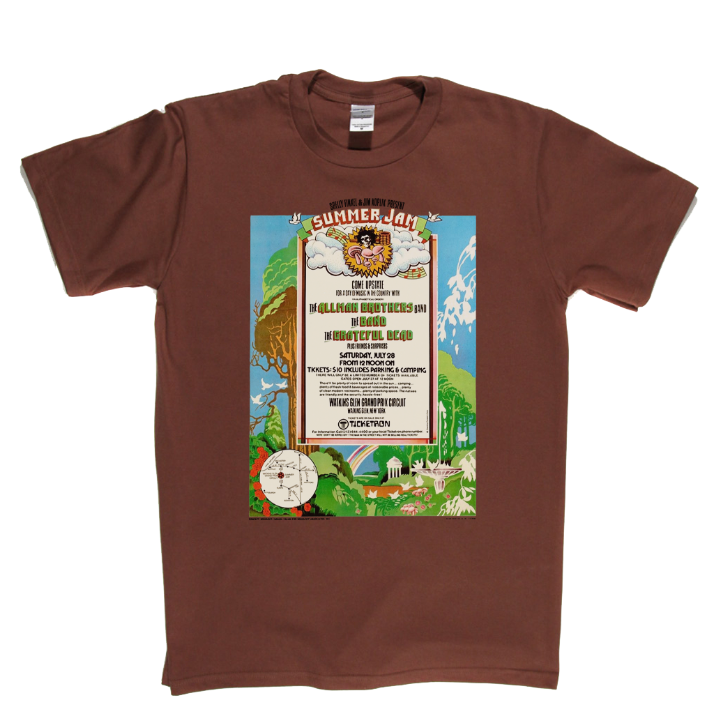 Watkins Glen Summer Jam Poster T-Shirt