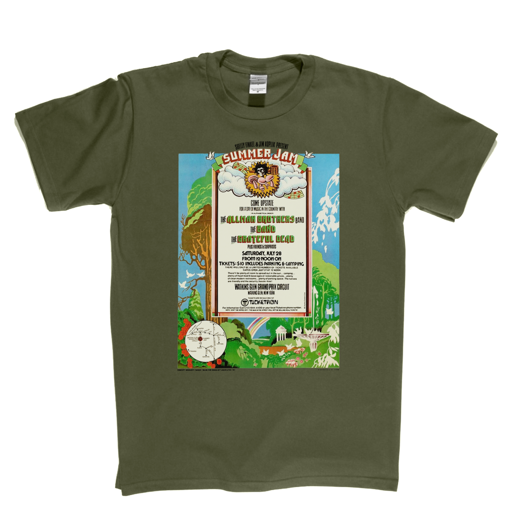 Watkins Glen Summer Jam Poster T-Shirt