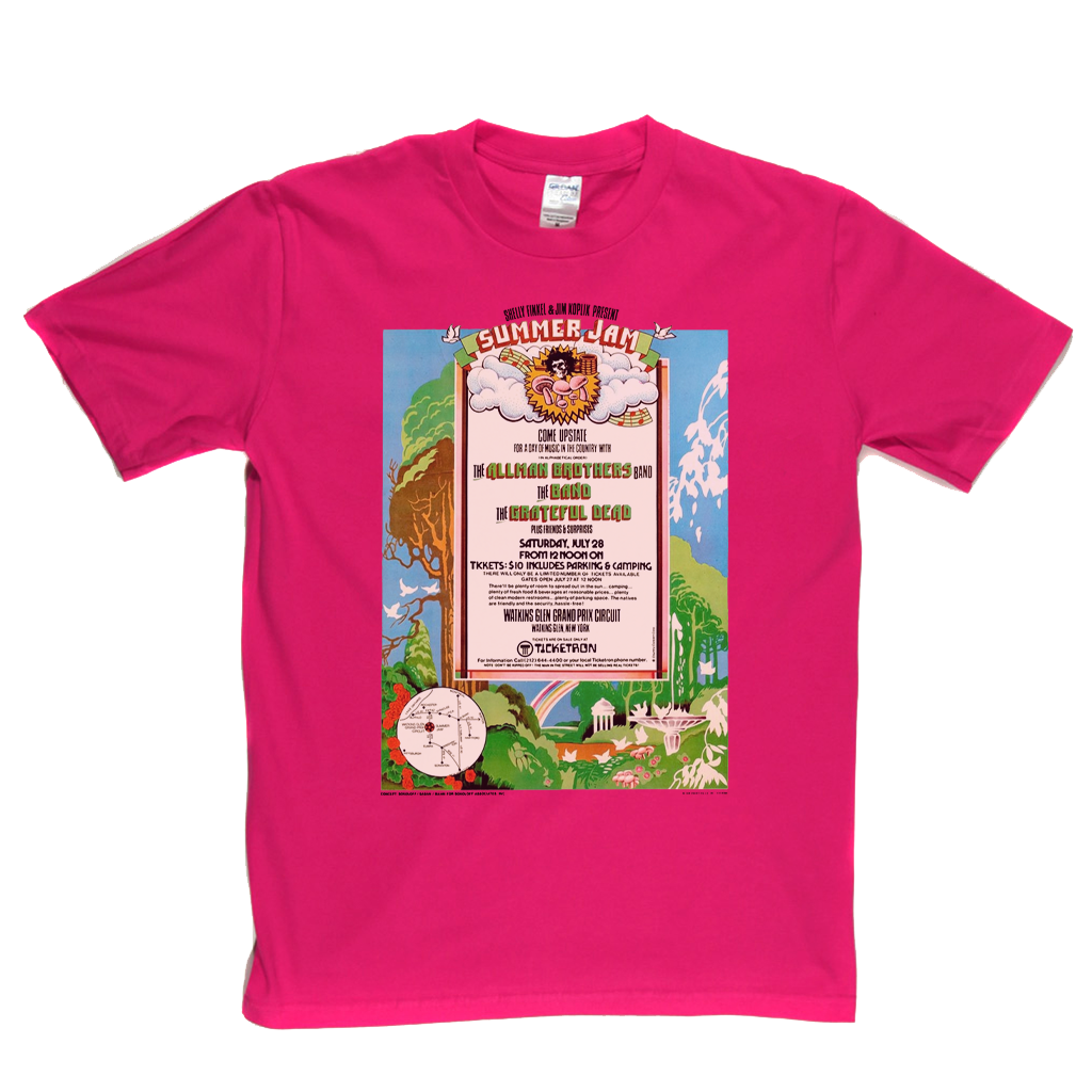 Watkins Glen Summer Jam Poster T-Shirt