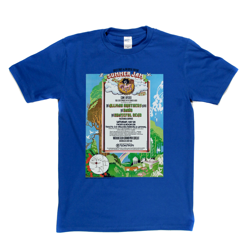 Watkins Glen Summer Jam Poster T-Shirt