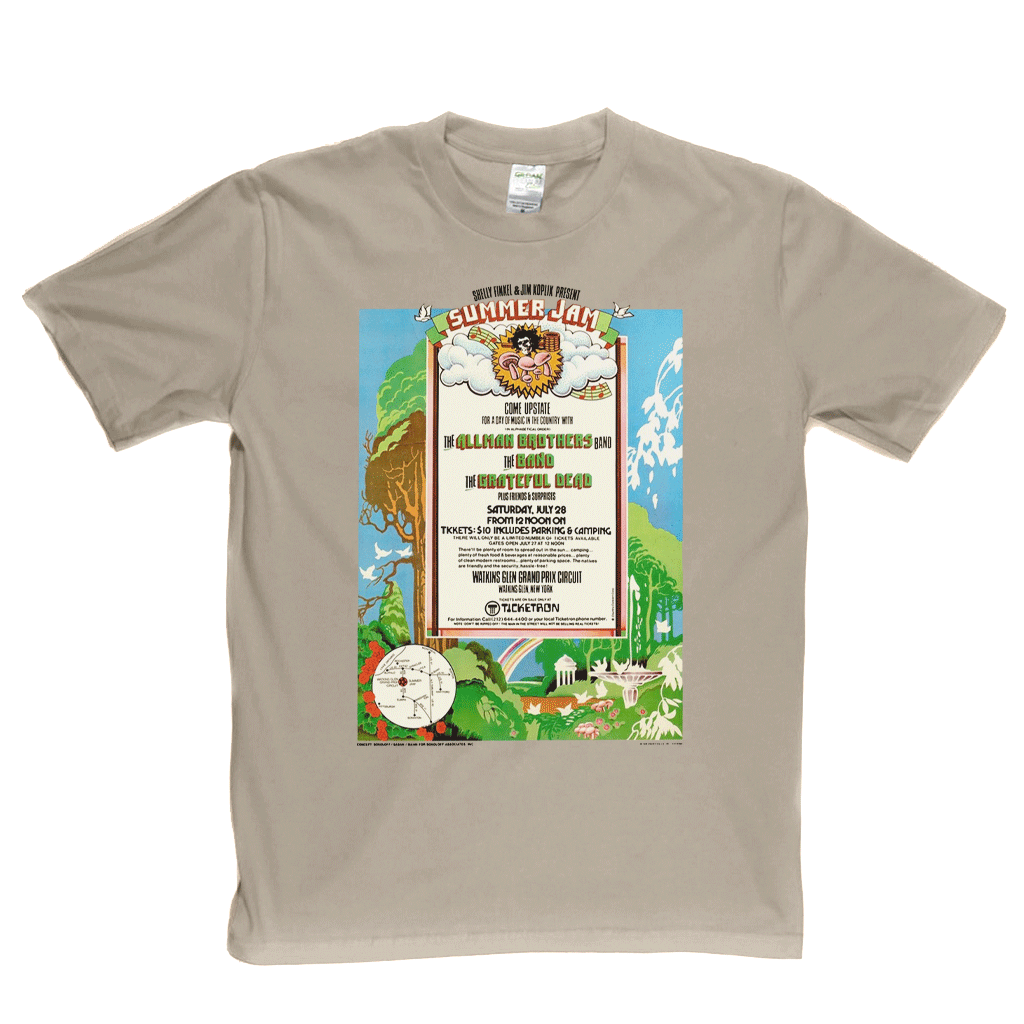 Watkins Glen Summer Jam Poster T-Shirt