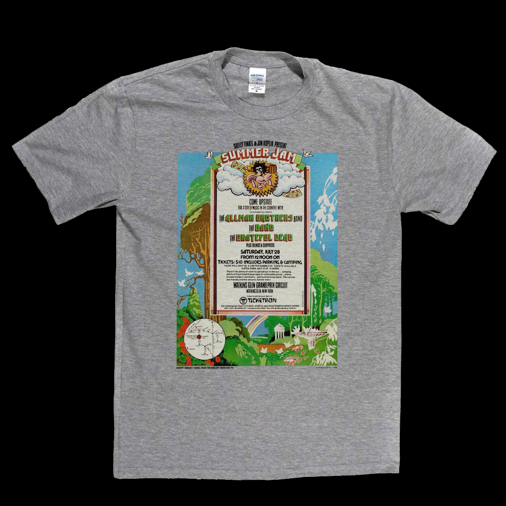 Watkins Glen Summer Jam Poster T-Shirt