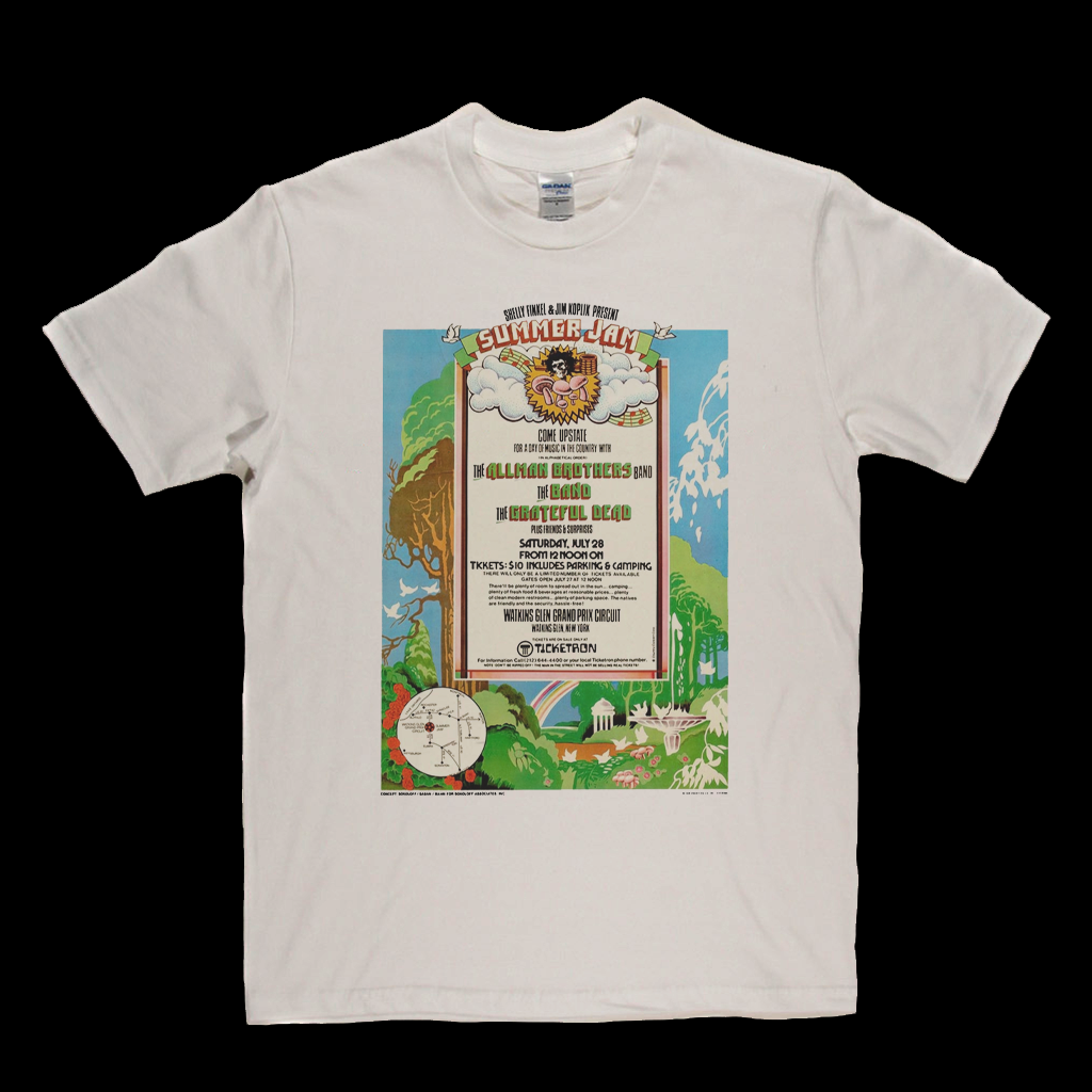 Watkins Glen Summer Jam Poster T-Shirt