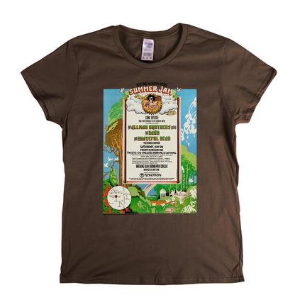 Watkins Glen Summer Jam Poster Womens T-Shirt