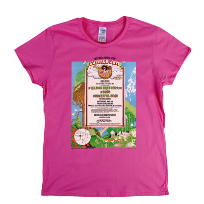 Watkins Glen Summer Jam Poster Womens T-Shirt