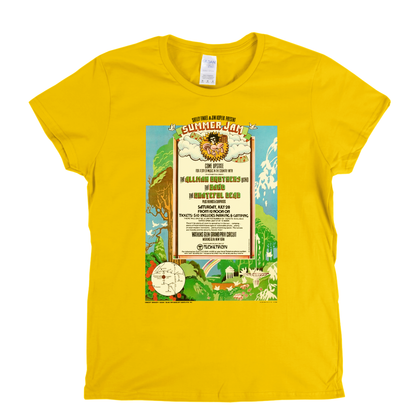 Watkins Glen Summer Jam Poster Womens T-Shirt