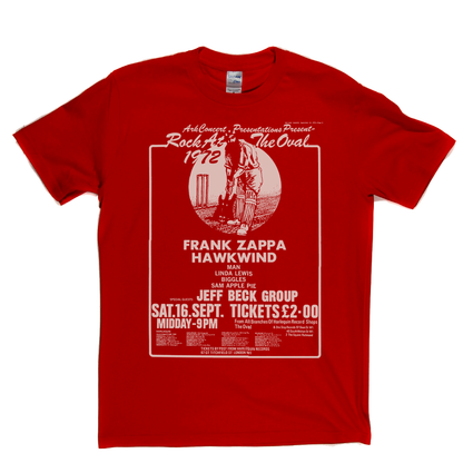 Rock At The Oval Zappa Hawkwind Poster T-Shirt