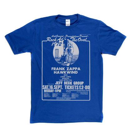 Rock At The Oval Zappa Hawkwind Poster T-Shirt