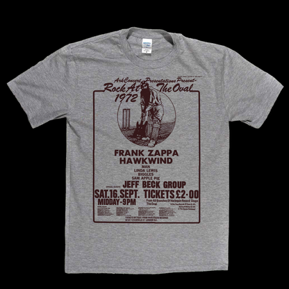 Rock At The Oval Zappa Hawkwind Poster T-Shirt