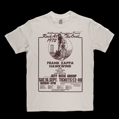 Rock At The Oval Zappa Hawkwind Poster T-Shirt