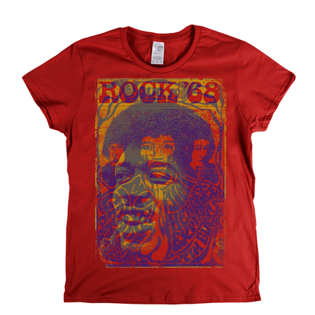 Hendrix Rock 68 Womens T-Shirt