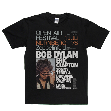 Bob Dylan Nurnberg 78 Festival T-Shirt