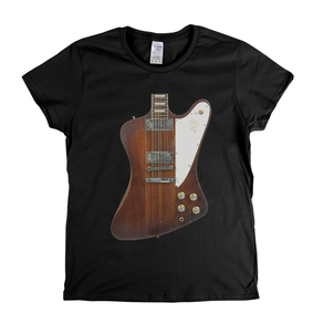 Johnny Winter Firebird Guitar Womens T-Shirt