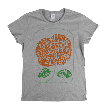 Joan Baez Folk Festival Poster Womens T-Shirt