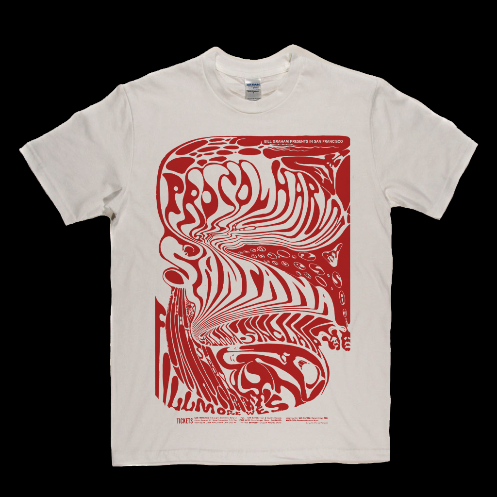 Procol Harum Santana Fillmore West Poster T-Shirt