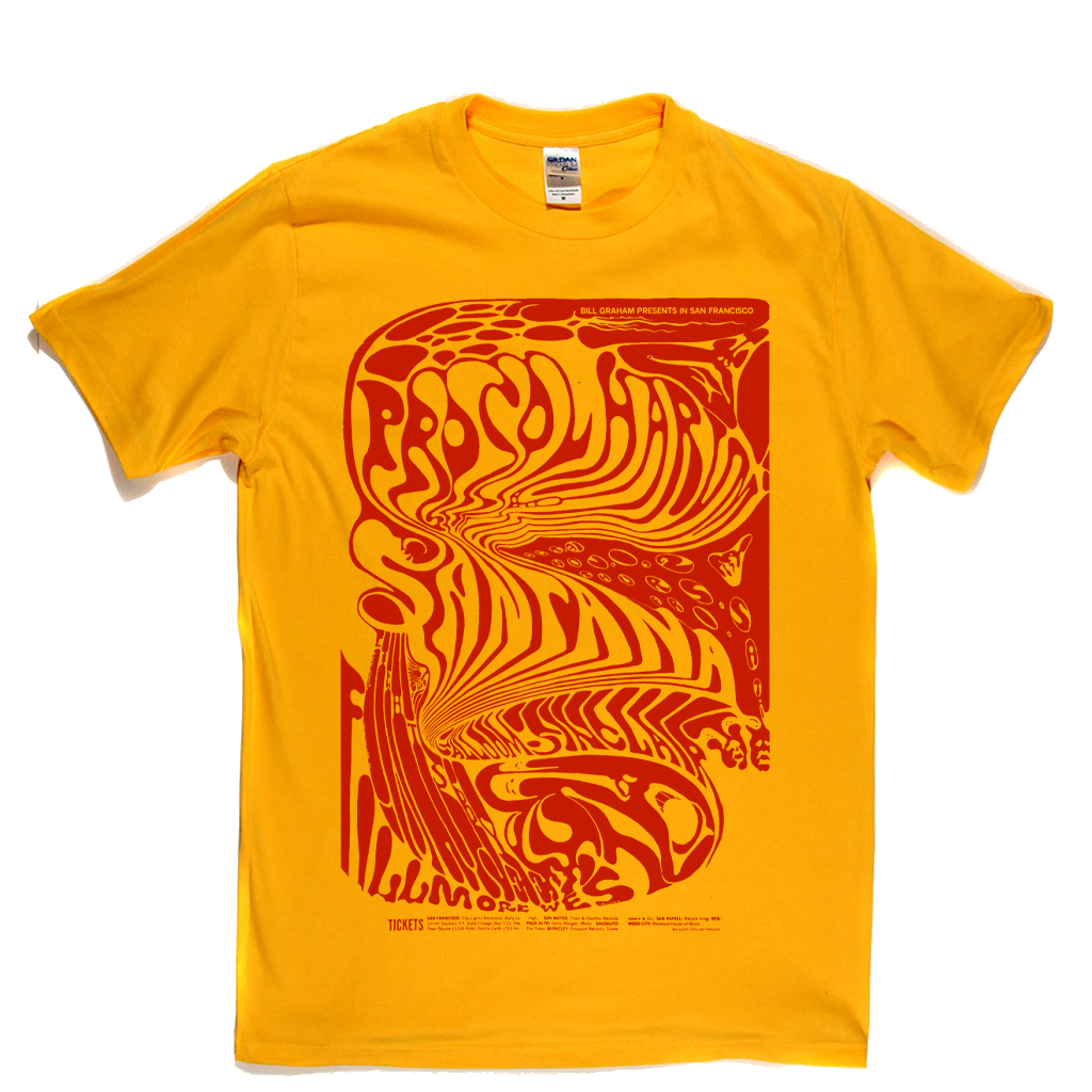 Procol Harum Santana Fillmore West Poster T-Shirt