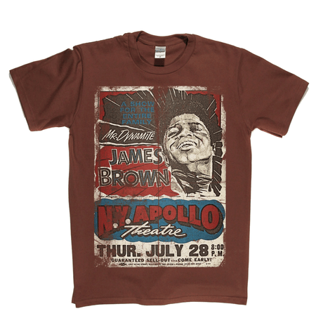 James Brown Apollo Poster T-Shirt