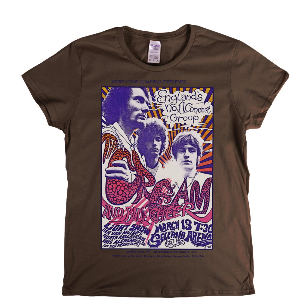 Cream And Blue Cheer Poster Womens T-Shirt