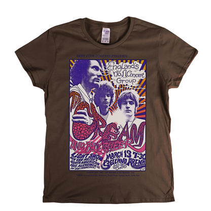 Cream And Blue Cheer Poster Womens T-Shirt