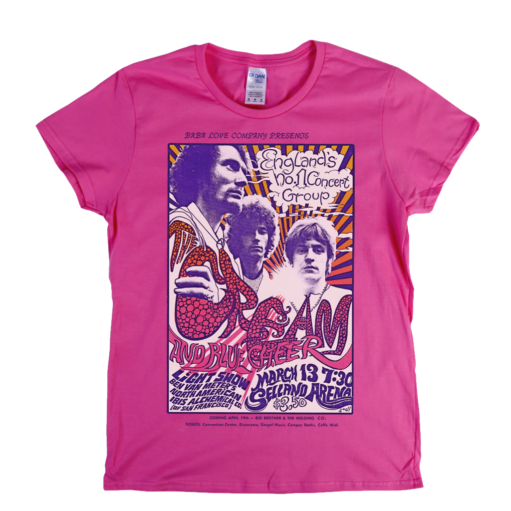Cream And Blue Cheer Poster Womens T-Shirt