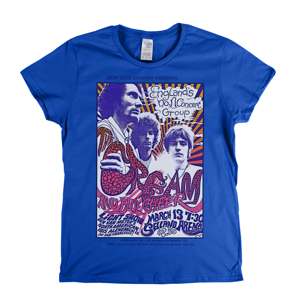 Cream And Blue Cheer Poster Womens T-Shirt