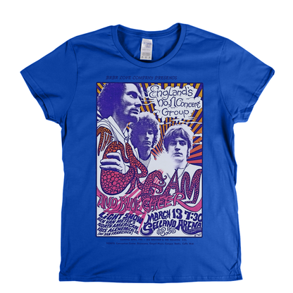 Cream And Blue Cheer Poster Womens T-Shirt