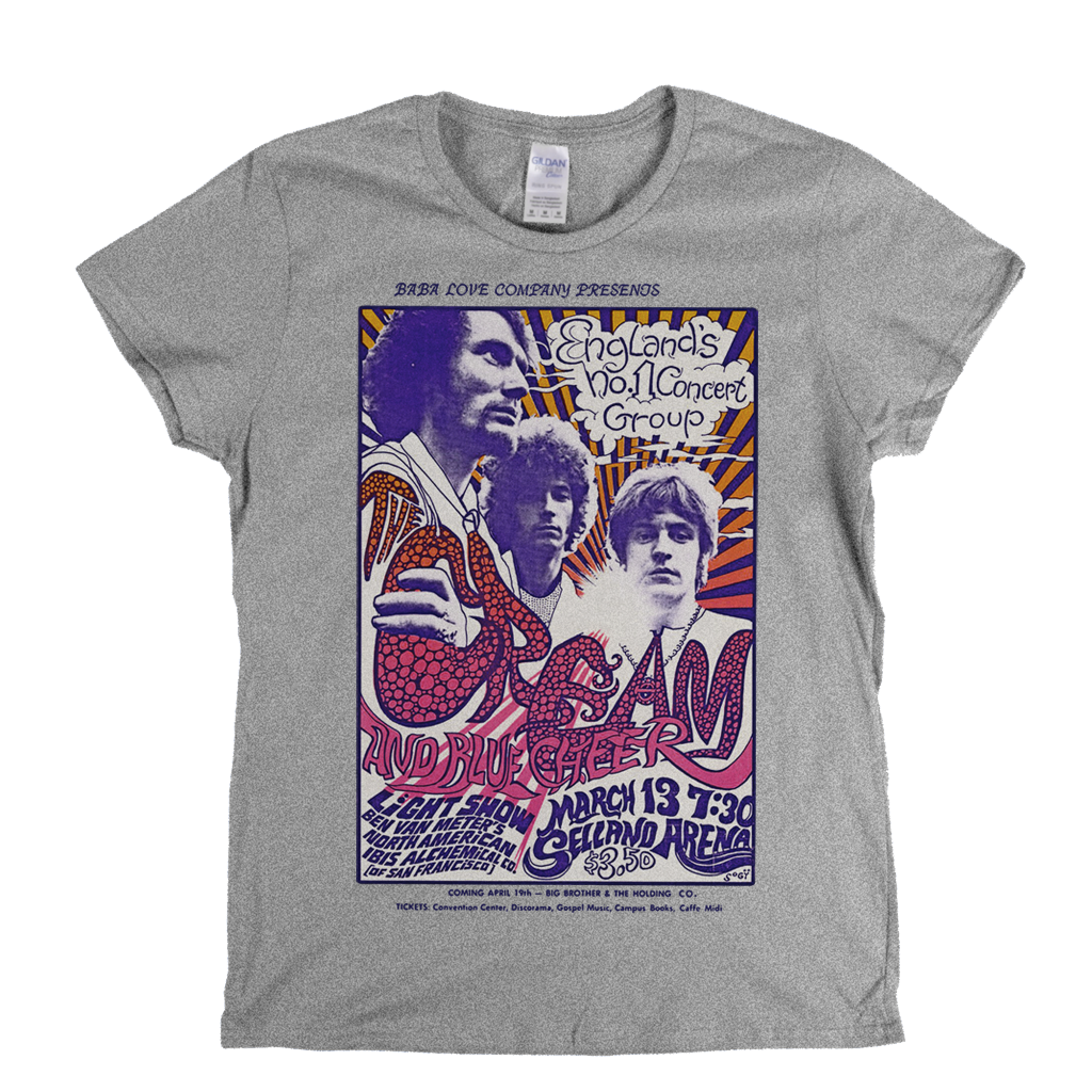 Cream And Blue Cheer Poster Womens T-Shirt