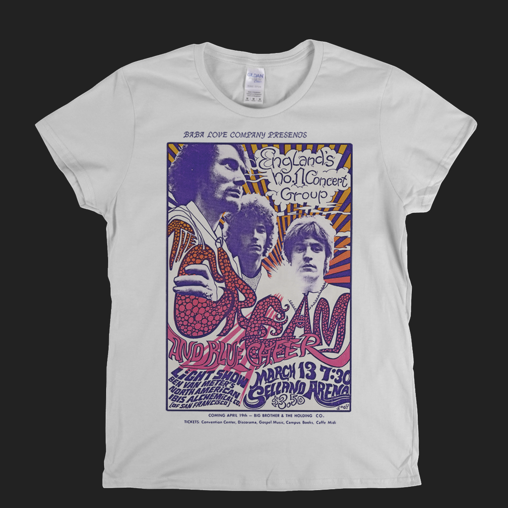 Cream And Blue Cheer Poster Womens T-Shirt