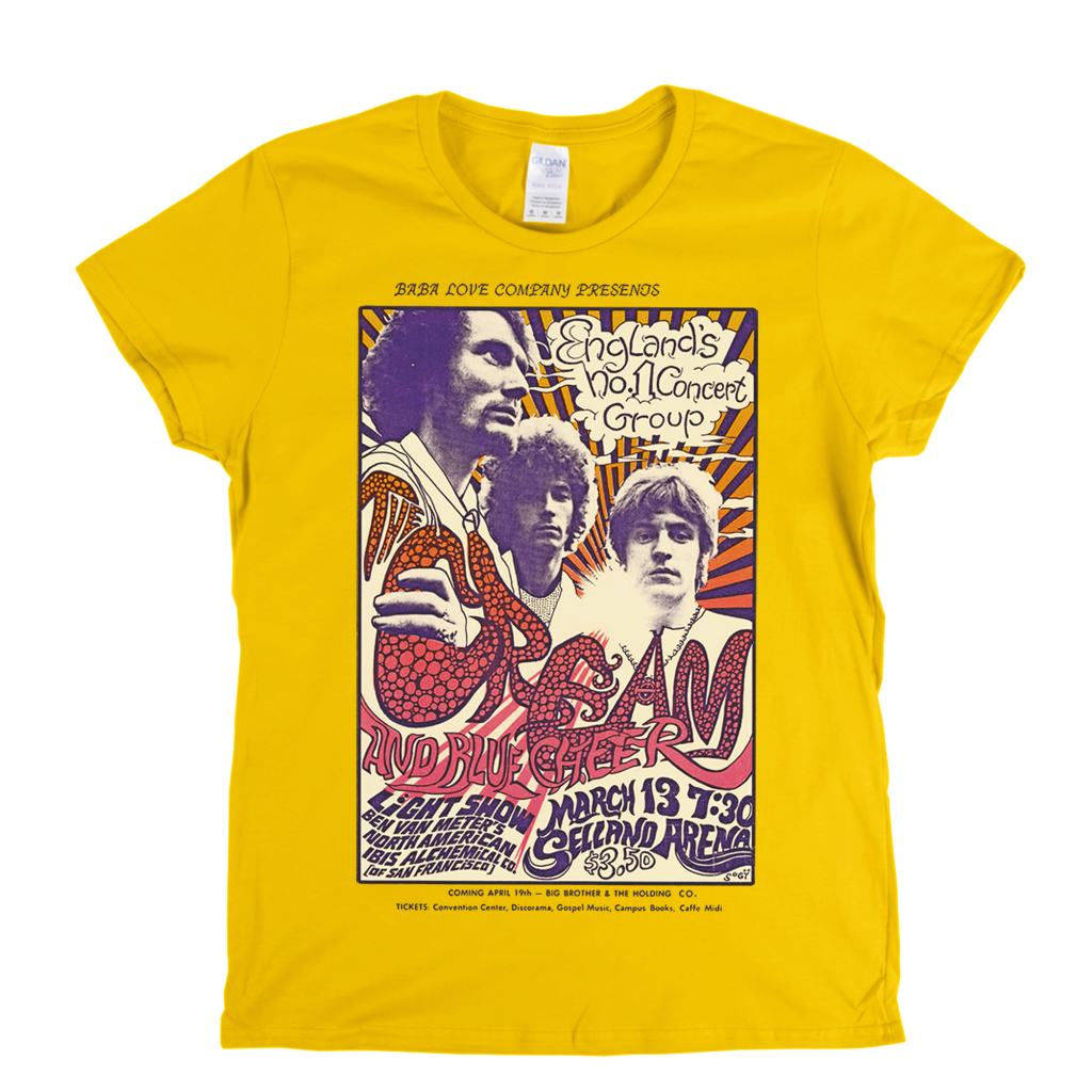 Cream And Blue Cheer Poster Womens T-Shirt
