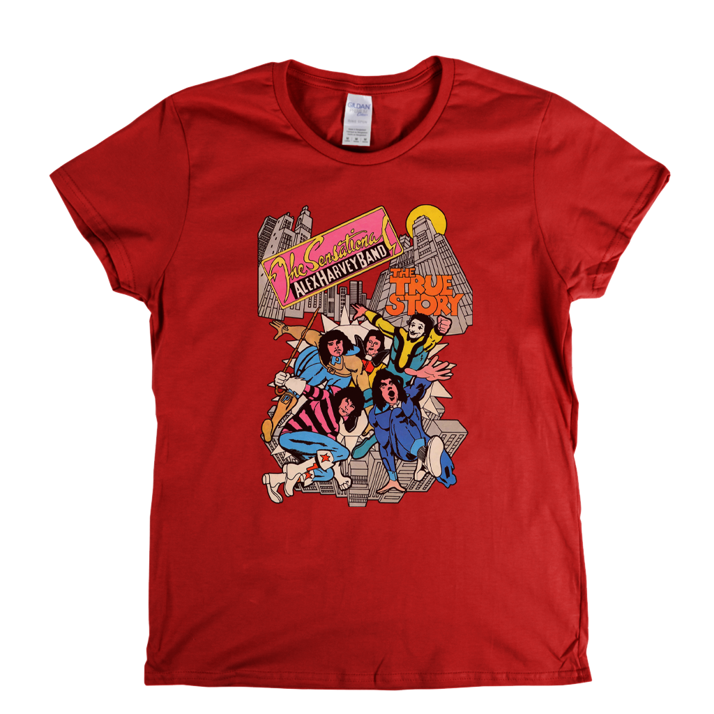 The Sensational Alex Harvey Band The True Story Womens T-Shirt