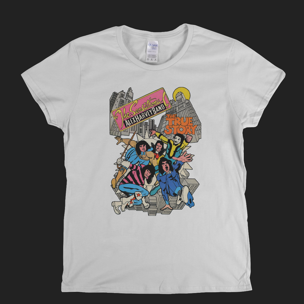 The Sensational Alex Harvey Band The True Story Womens T-Shirt