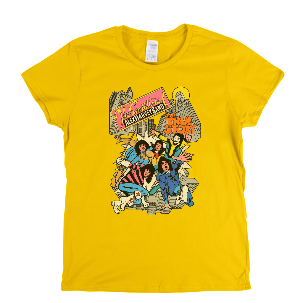 The Sensational Alex Harvey Band The True Story Womens T-Shirt