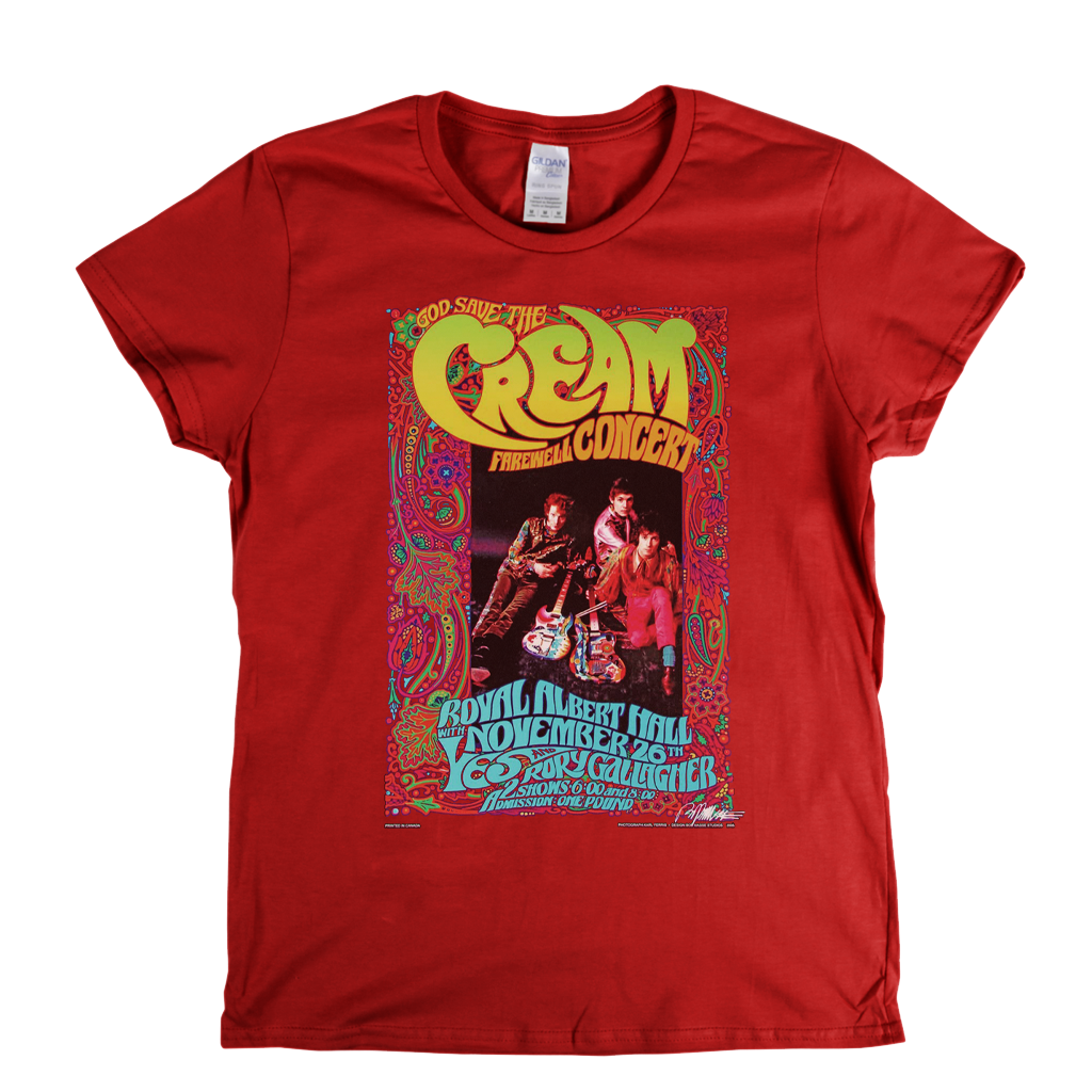 Cream Farewell Poster Womens T-Shirt
